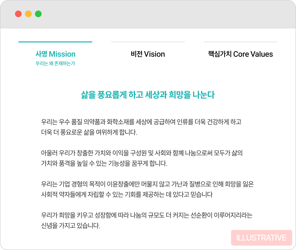 사명 예시이미지